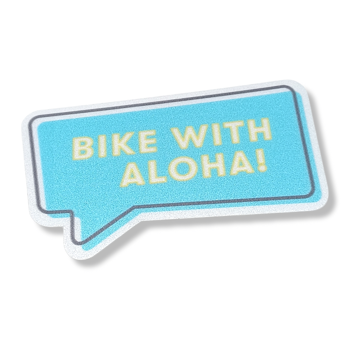 Bike with Aloha Reflective Sticker